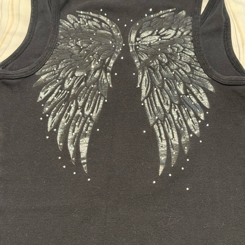 Guess Black Fitted Sleeveless Tank Top - Picture 4 of 5